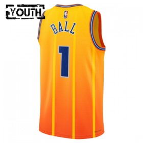 NBA Børn Trøje Charlotte Hornets Lamelo Ball 2025-26 Jordan City Edition Gold Swingman